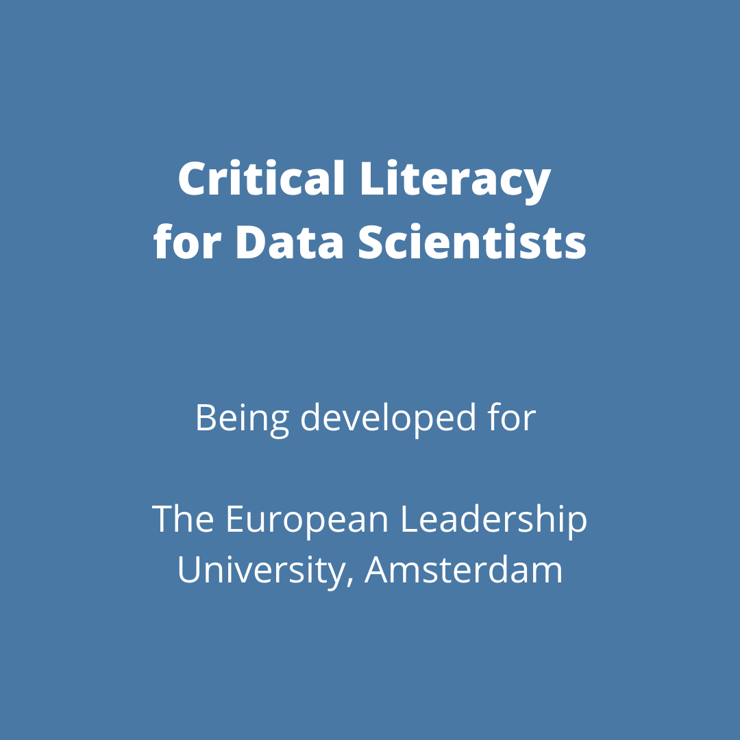 Critical Literacy for Data Scientists