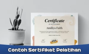 Contoh sertifikat pelatihan