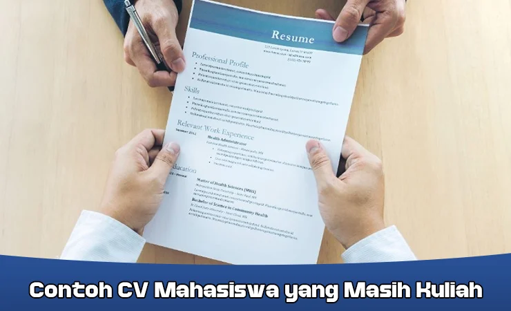 contoh cv mahasiswa yang masih kuliah